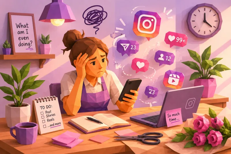 The Instagram advice you've been following was written for influencers. Running a real business is different — and it needs a different approach.